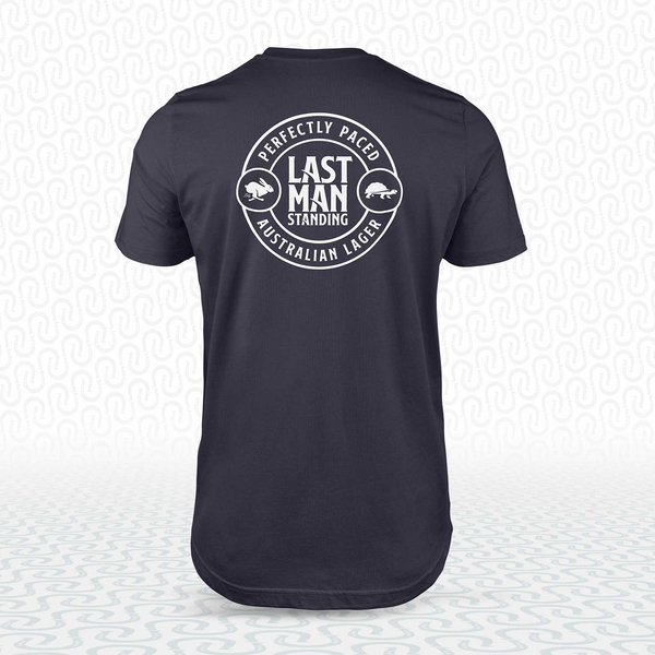 Last Man Standing Logo Tee – Navy 1 colour