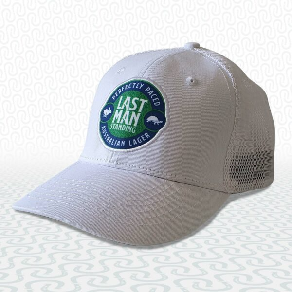 LMS Flexifit White Mesh Trucker