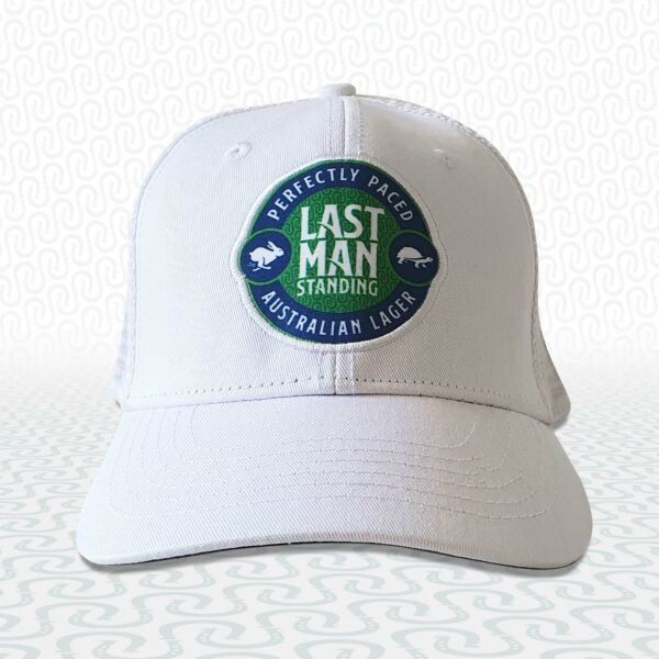 LMS Flexifit White Mesh Trucker