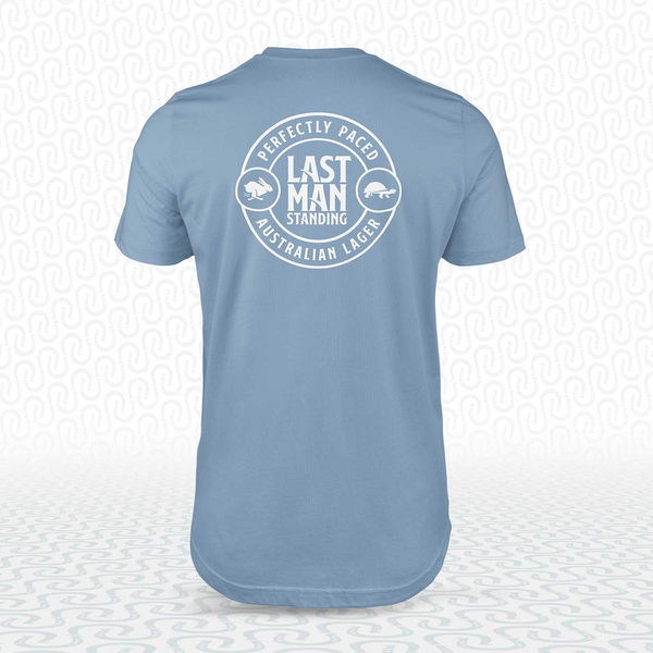 Last Man Standing Logo Tee – Carolina Blue