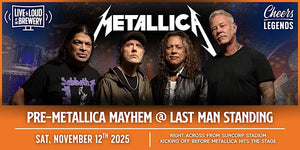Pre-Metallica Mayhem starts at Last Man Standing! Brews, bites & big energy before the legends hit the stage at Suncorp!