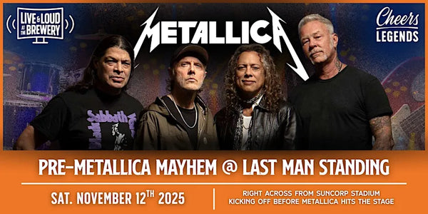 Pre-Metallica Mayhem starts at Last Man Standing! Brews, bites & big energy before the legends hit the stage at Suncorp!